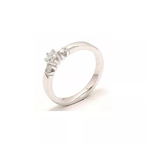 Bestellware - Diamant Ring in 14 Karat Weißgold 0,20 ct 0,16 ct