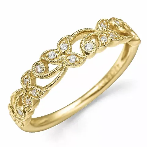 Gold Gold Ring in 14 Karat Gold 0,10 ct