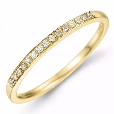 Diamant Memoirering in 14 Karat Gold 0,09 ct
