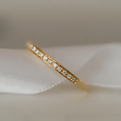 Diamant Memoirering in 14 Karat Gold 0,09 ct