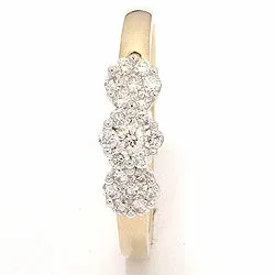 Diamantring in 14 Karat Gold- und Weißgold 0,36 ct