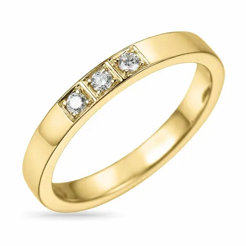 Memoirering in 14 Karat Gold 0,09 ct