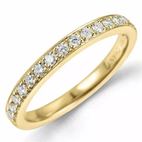 Diamantring in 14 karat gold 0,26 ct