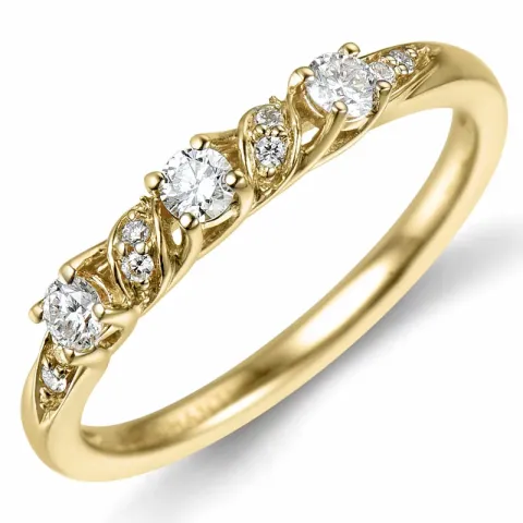 Brillantring in 14 Karat Gold 0,247 ct