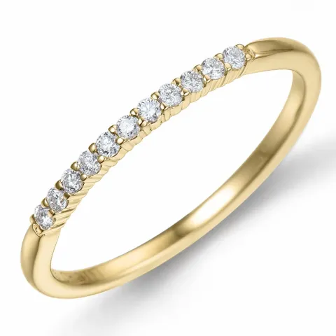 Eng diamantring in 14 karat gold 0,099 ct