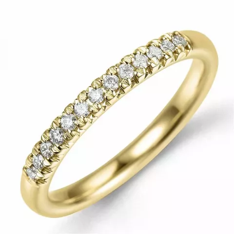 Eng diamant ring in 14 karat gold 0,153 ct