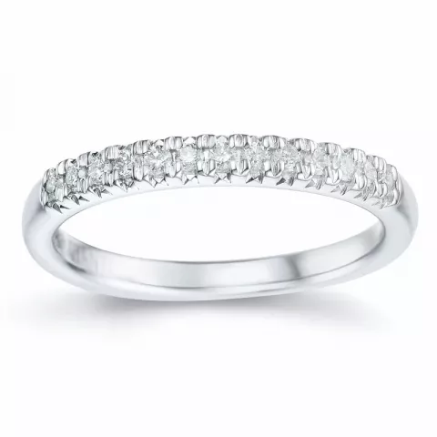 Eng diamant ring in 14 karat weißgold 0,153 ct