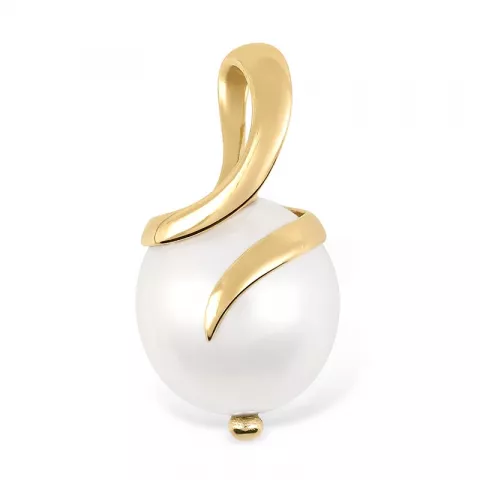 ovaler Perle Anhänger aus 9 Karat Gold