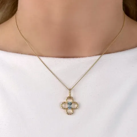 Anhänger in 14 karat Gold 0,113 ct 0,920 ct