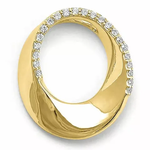 Diamantanhänger in 14 karat Gold 0,15 ct