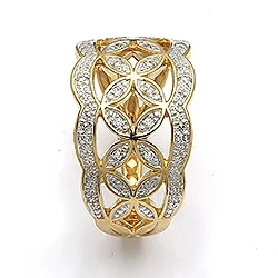 Ring aus 9 Karat Gold mit Rhodium