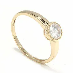 Runder Ring aus 8 Karat Gold