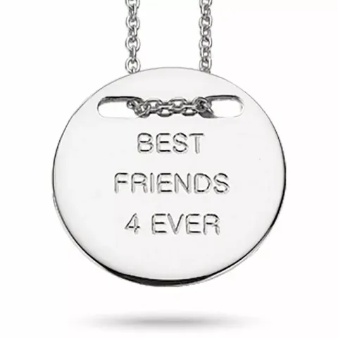 Scrouples Anhänger mit Halskette in rhodiniertem Silber