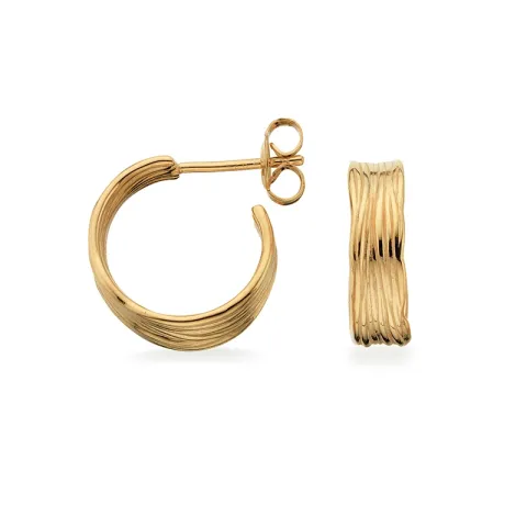 Scrouples Halbkreolen in vergoldetem Sterlingsilber