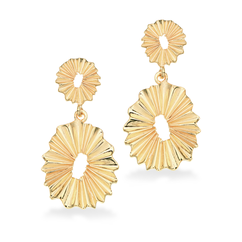 Scrouples Ohrringe in vergoldetem Sterlingsilber