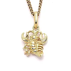Scrouples Krebs Anhänger in 8 Karat Gold