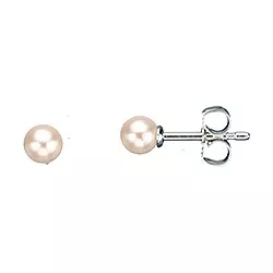 4 mm Scrouples Perle Ohrringe in Silber