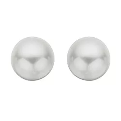 6 mm scrouples perle ohrringe in silber