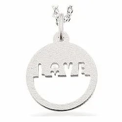 Scrouples Love Anhänger mit Halskette in Silber