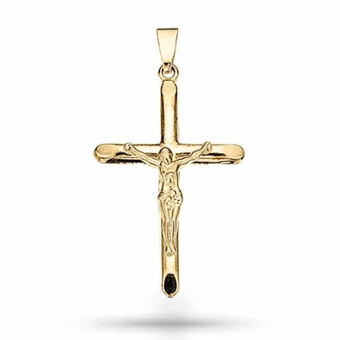 Kollektionsmuster Scrouples Kreuz Anhänger in 8 Karat Gold