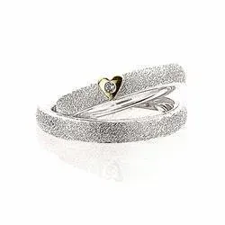 Scrouples trauringe in Silber und Gelbgold 0,02 ct