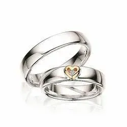 Scrouples trauringe in Silber und Gelbgold 0,02 ct