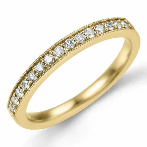 Diamant Ring in 14 Karat Gold 0,195 ct