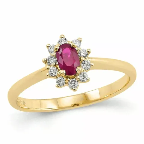 rotem Rubin Gold Ring in 14 Karat Gold 0,11 ct 