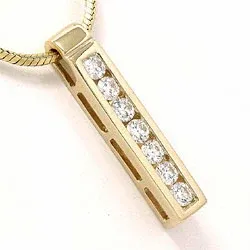 Diamantanhänger in 14 karat Gold 0,36 ct