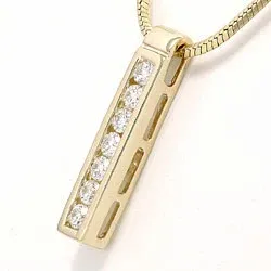 Diamantanhänger in 14 karat Gold 0,36 ct