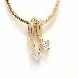 Anhänger in 14 karat Gold 0,15 ct