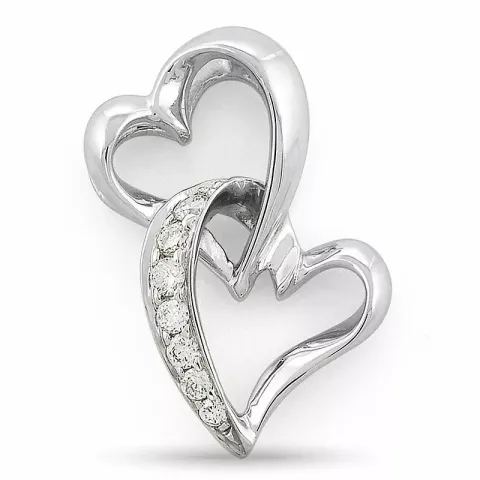 Diamantanhänger in 14 karat Weißgold 0,07 ct