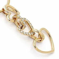 Schmuck diamant herzförmiger anhänger in 14 karat gold 0,27 ct