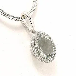 Diamant Anhänger in 14 karat Weißgold 0,12 ct 2,00 ct