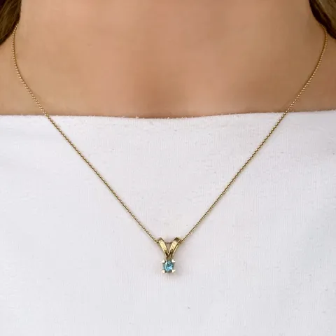 Topas Goldanhänger in 14 karat Gold 0,22 ct