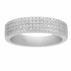 Kollektionsmuster Zirkon Ring aus Silber