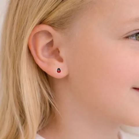 Marienkäfer Ohrringe in Silber - Little Ones