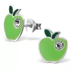 Apfel Ohrringe in Silber