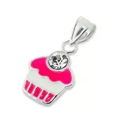 Cup cake Anhänger aus Silber