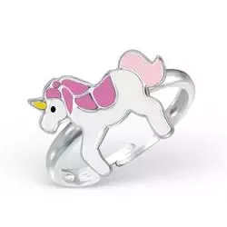 Kollektionsmuster Einhorn Kinderring aus Silber