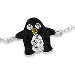 Pinguin Kinderarmband aus Silber und Anhänger aus Silber