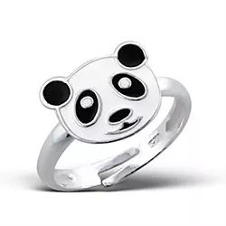 Panda Kinderring aus Silber