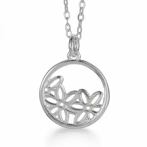 Aagaard Blume Anhänger mit Halskette in Silber