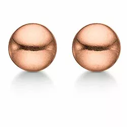 5 mm Aagaard Kugel Ohrringe in rosa beschichtetem Silber