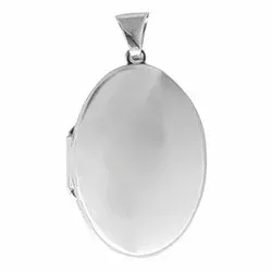 Polierter Aagaard ovaler Medaillon in Silber