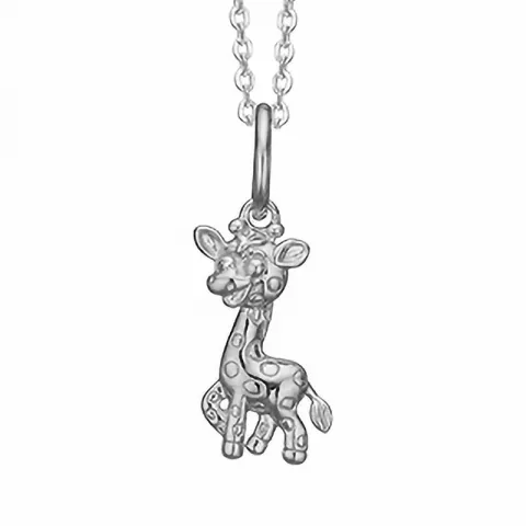 Aagaard Giraffe Anhänger mit Halskette in Silber