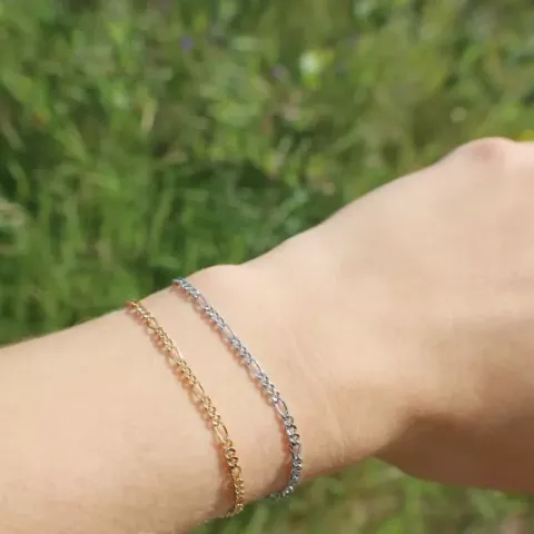 Aagaard Figaroarmband in vergoldetem Sterlingsilber