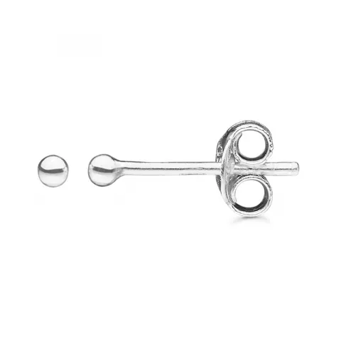 2 mm Støvring Design Kugel Ohrringe in Silber