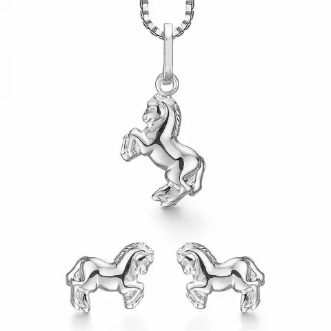 Støvring Design Pferd Schmuck Set in Silber
