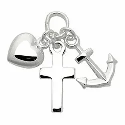 Støvring Design Glaube-Hoffnung-Liebe Anhänger in Silber